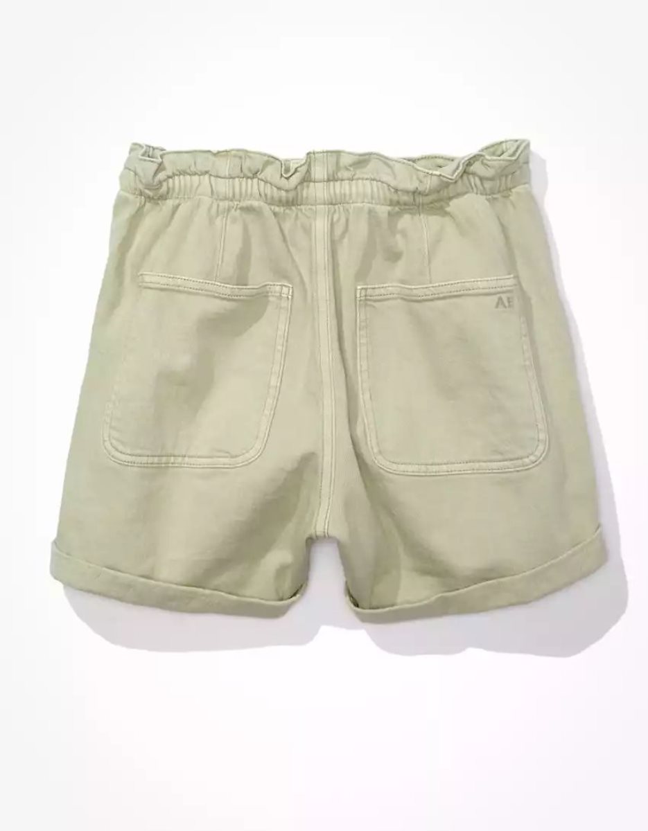 Shorts American Eagle AE Stretch Highest Taille Baggy Utility Vert Olive Femme | EMS-47842171